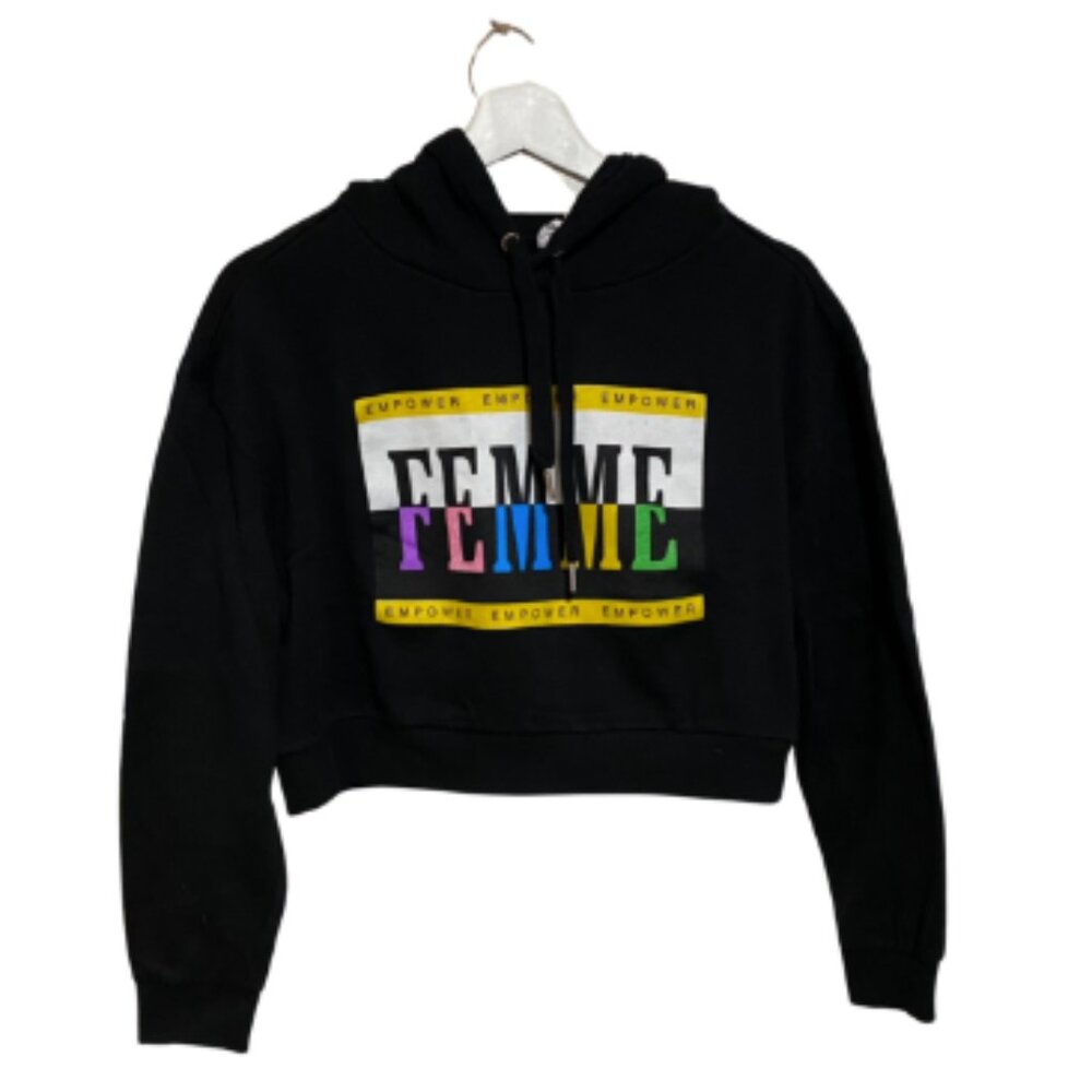 Bluenotes Women's "EMPOWER FEMME" Graphic Hoodie Size Medium